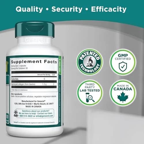 Genacol Original Hydrolyzed Collagen Joint Supplement 360 Count (120-Day Supply) | Clinically Tested AminoLock Peptides for Joint Health thumbnail 8