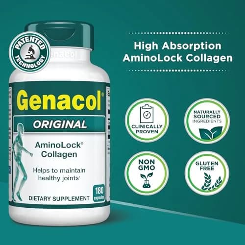 Genacol Original Hydrolyzed Collagen Joint Supplement 360 Count (120-Day Supply) | Clinically Tested AminoLock Peptides for Joint Health thumbnail 2