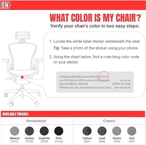 Engineered Now Headrest for Herman Miller Aeron Chair H4 | Adjustable Neck Support (70-120 chars) thumbnail 4