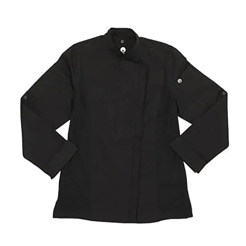 Chef Works Women's Hartford Chef Coat, Black, XX-Large | Lightweight, Breathable & Durable for Food Service thumbnail 6