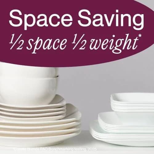 Corelle White 2-Piece 32-Ounce Square Bowl Set | Durable, Lightweight, Microwave & Dishwasher Safe thumbnail 7