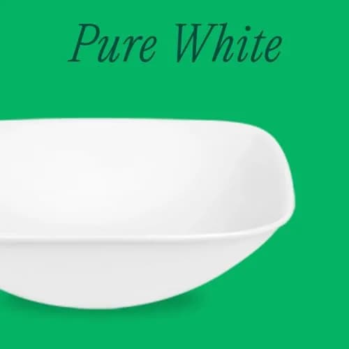 Corelle White 2-Piece 32-Ounce Square Bowl Set | Durable, Lightweight, Microwave & Dishwasher Safe thumbnail 2