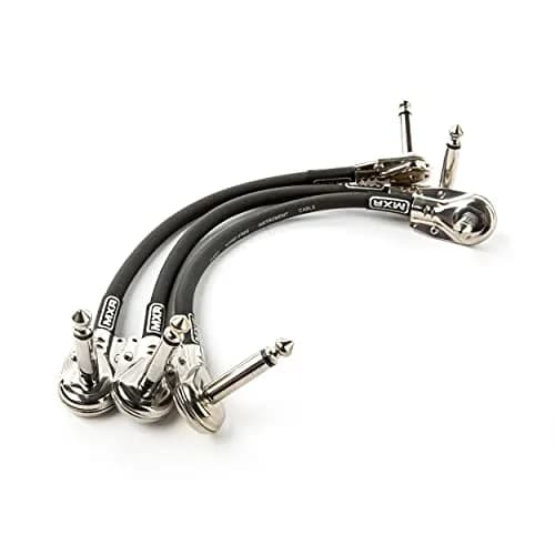 MXR Patch Cable 6 in | 15 cm | 3 Pack | Clear, Flexible, Low-Profile Pedalboard Patch Cables thumbnail 4