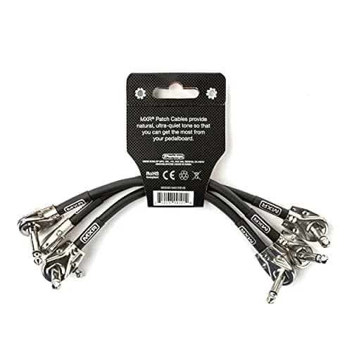 MXR Patch Cable 6 in | 15 cm | 3 Pack | Clear, Flexible, Low-Profile Pedalboard Patch Cables thumbnail 2