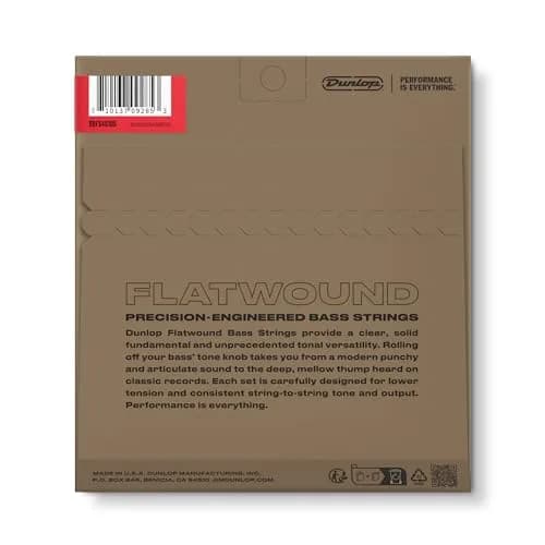 Jim Dunlop Stainless Steel Flatwound Bass Strings 45-105 | Vintage Warmth & Modern Playability thumbnail 8