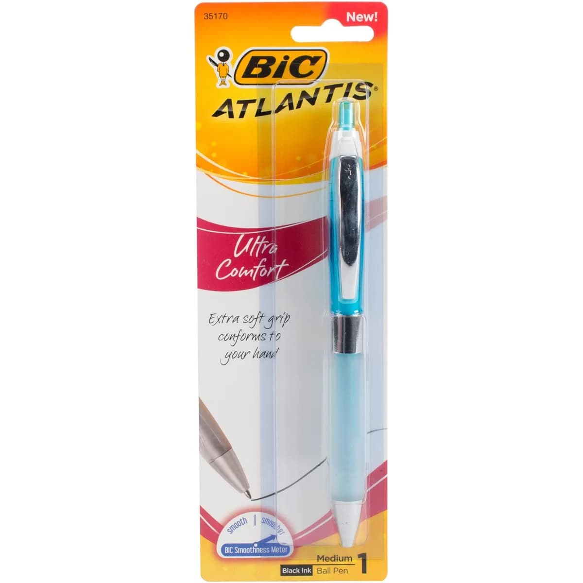 BIC Glide Ultra Comfort Retractable Ballpoint Pen 1.0mm | Ultra Smooth Writing for Daily Use — Assorted