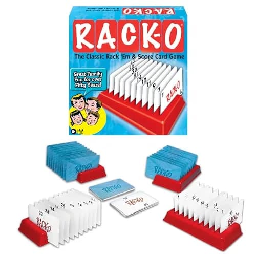Winning Moves Rack-O Retro Edition | Classic Family Card Game, Ages 8+ (8.75in x 8.75in) thumbnail 1