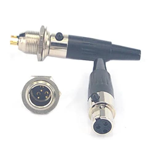 onelinkmore Mini XLR TA3F 3 Pin Female Connector DIY 2 Sets | Gold-Plated Connectors for Pro Microphones thumbnail 2
