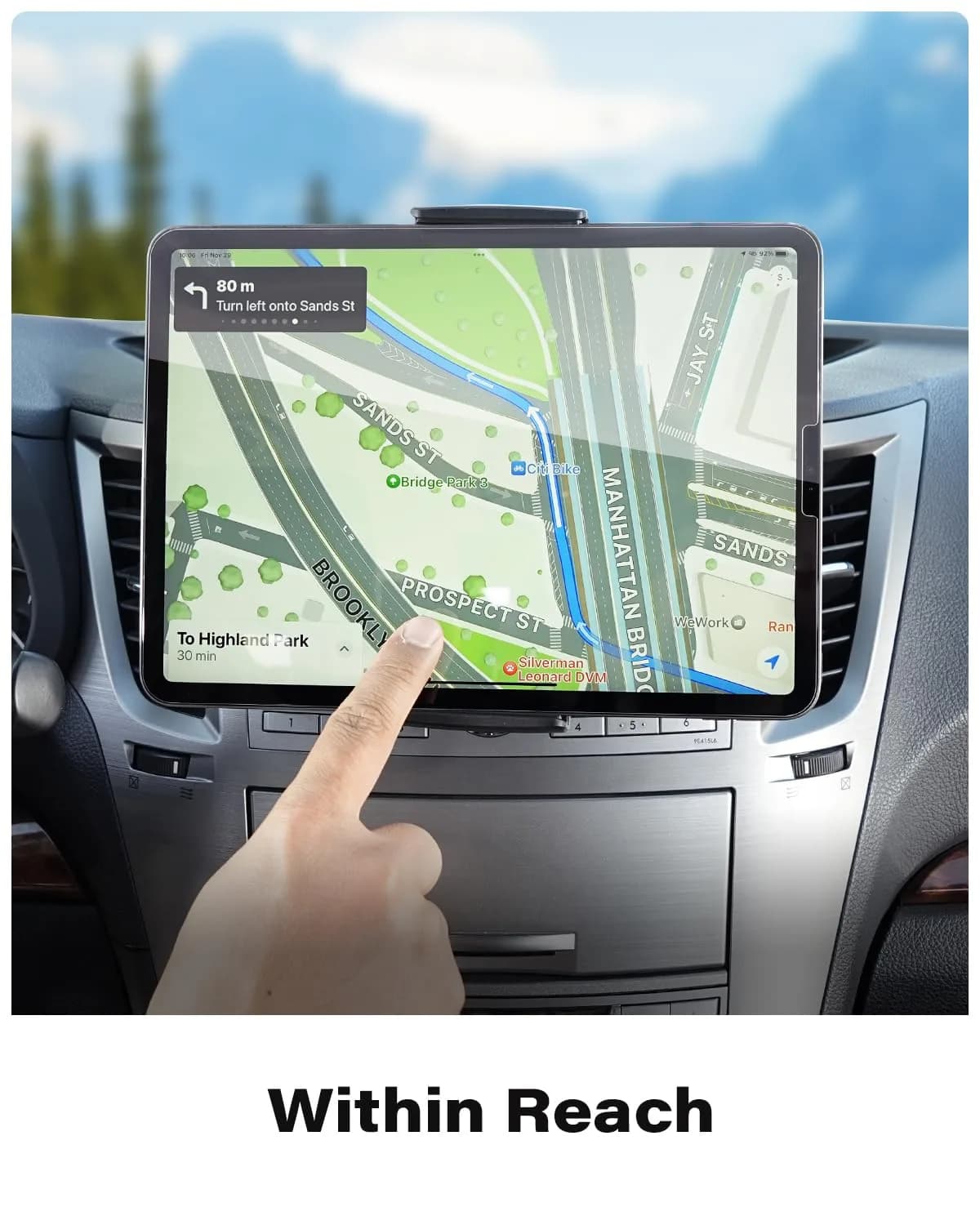 APPS2Car Sturdy CD Slot Tablet Mount | Universal 4.7-11" Holder for iPad Pro Mini iPhone Galaxy Z Fold, 208mm Arm - view 3
