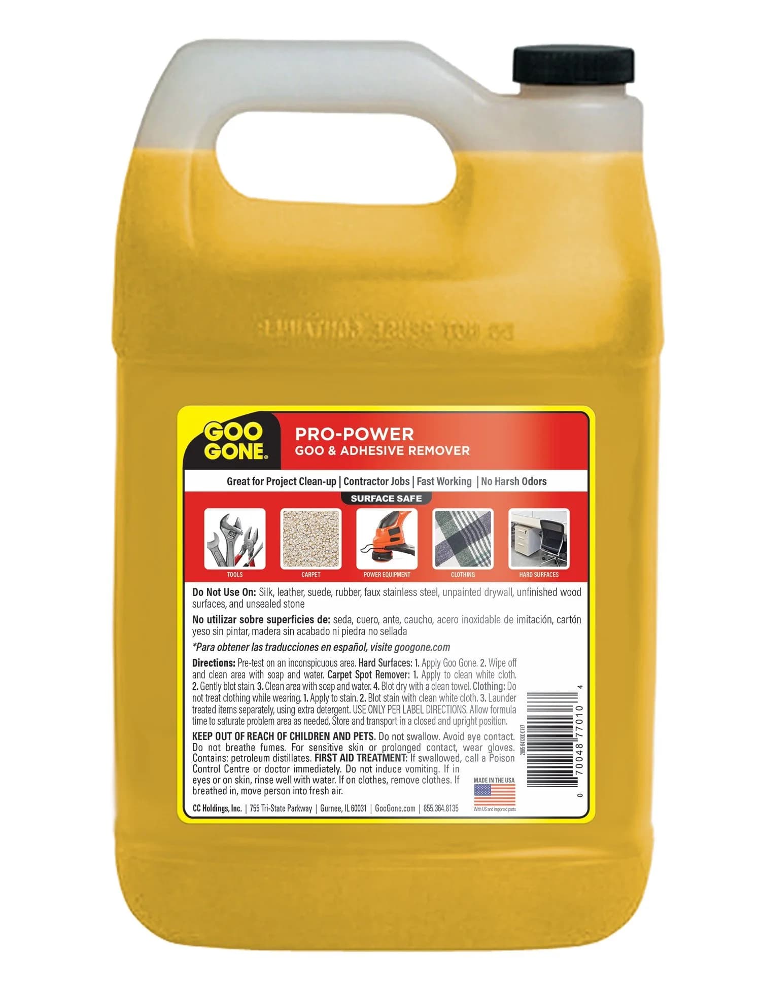 Goo Gone Pro-Power Adhesive Remover 3.79 L (128 Fl. Oz) | Professional Strength Formula - view 2