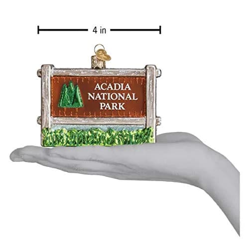 Old World Christmas Acadia National Park Glass Blown Ornament 9.5cm (3.75 In W) | Hand-Painted Heirloom thumbnail 5
