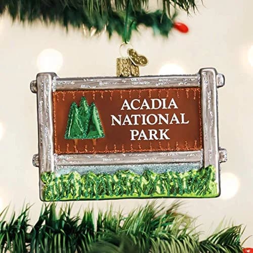Old World Christmas Acadia National Park Glass Blown Ornament 9.5cm (3.75 In W) | Hand-Painted Heirloom thumbnail 2