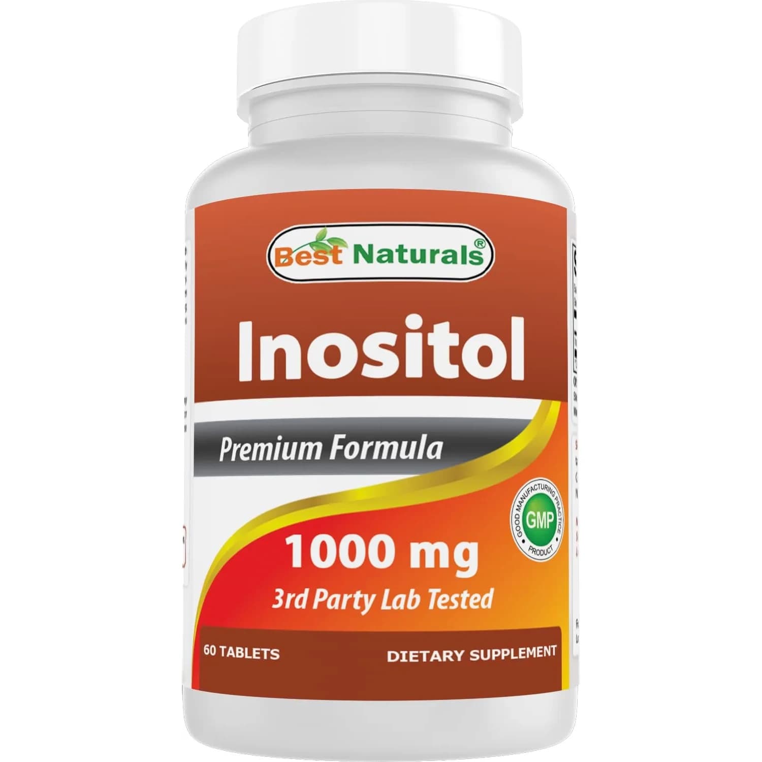 Best Naturals Inositol 1000 mg 60 Tablets | Vitamin B8 Supplement for Daily Wellness — Tablet