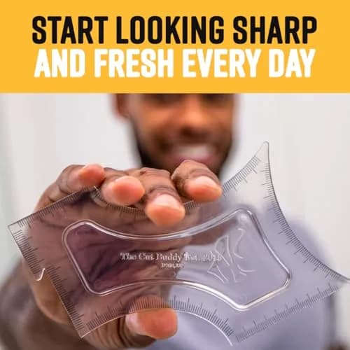The Cut Buddy Original Beard and Hairline Shaping Tool with Tracer Pencil | Professional Grooming Guide thumbnail 6