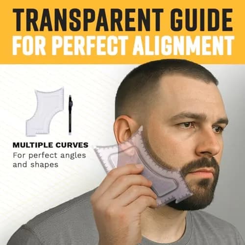 The Cut Buddy Original Beard and Hairline Shaping Tool with Tracer Pencil | Professional Grooming Guide thumbnail 2
