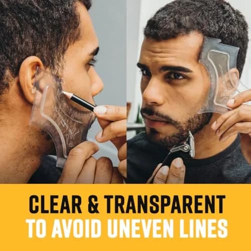 The Cut Buddy Original Beard and Hairline Shaping Tool with Tracer Pencil | Professional Grooming Guide thumbnail 3