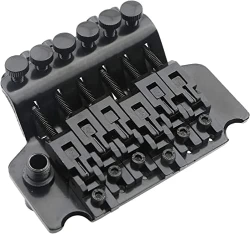 Swhmc Black Tremolo Bridge for Strat - Double Locking Floyd Rose Type | Improve Tuning Stability thumbnail 4