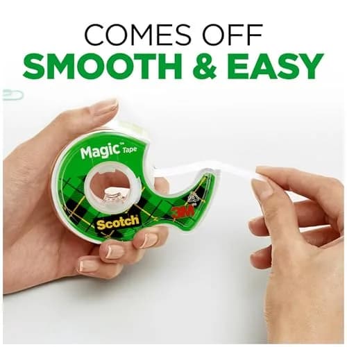 Scotch Magic Tape 3/4 Inch x 300 Inches Rolls (3 Pack) | Invisible & Permanent Paper Mending thumbnail 4