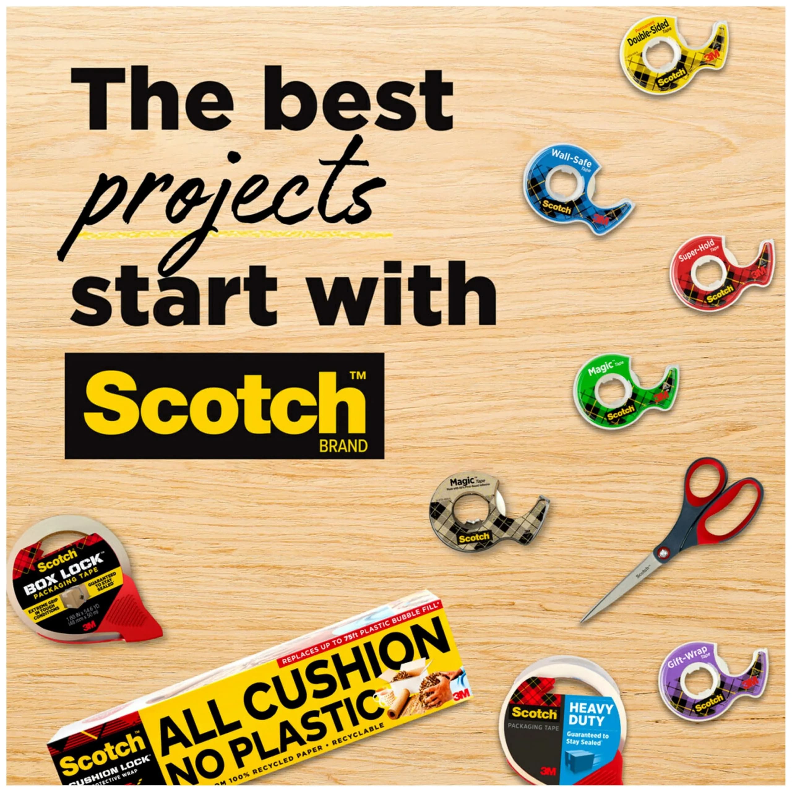 Scotch Magic Tape 3/4 Inch x 300 Inches Rolls (3 Pack) | Invisible & Permanent Paper Mending - view 9