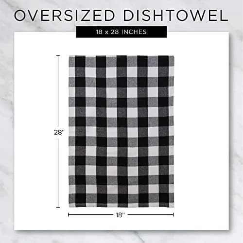 DII Holiday Kitchen Towels Embroidered Dish Towel Set, 18x28, Cabin Christmas, 3 Piece thumbnail 7