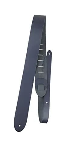 Perri's Leathers 41"-56" Blue Leather Guitar Strap | Adjustable, Durable, Fits Fender & Acoustic thumbnail 1