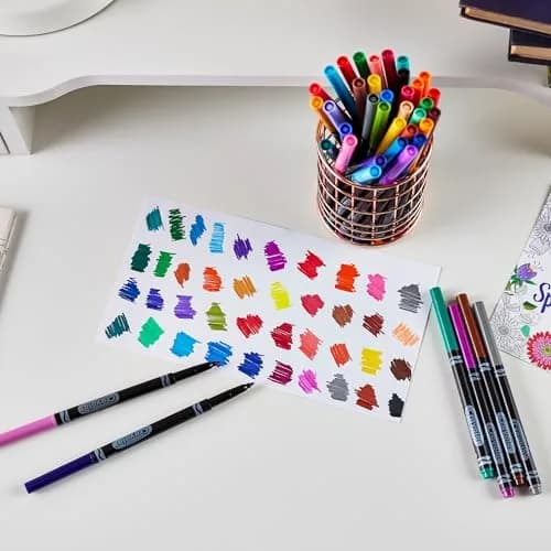 Crayola Fine Line Markers for Adults 40ct | Vibrant, Precise Coloring Set for Art & Relaxation thumbnail 2