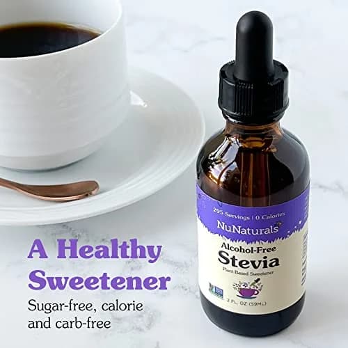 Nunaturals Liquid Stevia Sweetener, 2oz (2-Pack) | Pure, Unflavored, All-Natural Sugar Substitute thumbnail 6