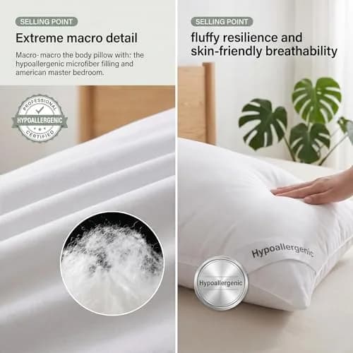 Zituop Dakimakura Body Pillow Insert 150x50cm (59x20in) | Premium PP Cotton Filling thumbnail 5