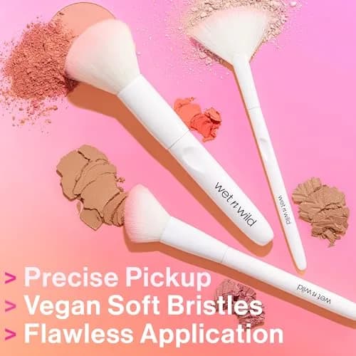 wet n wild Powder Brush - Ultra-Plush Synthetic Bristles for Flawless Application thumbnail 4