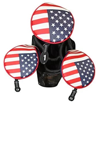 Majek USA Patriot Golf Zipper Head Covers Driver 1 3 5 | Patriotic Neoprene Golf Club Covers (up to 460cc) thumbnail 8