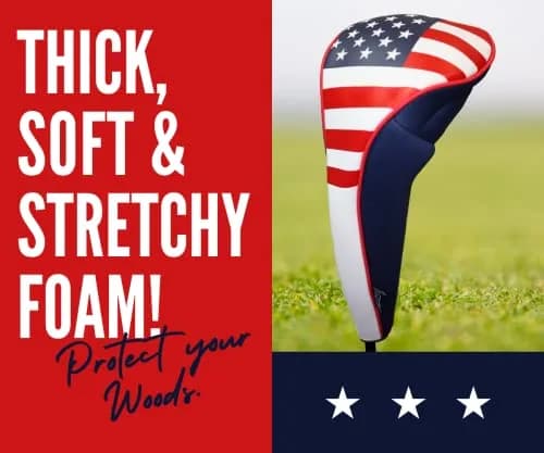 Majek USA Patriot Golf Zipper Head Covers 5 Fairway Woods Neoprene Patriotic Fit thumbnail 2
