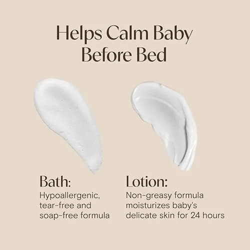 Aveeno Baby Calming Comfort Bath & Lotion Set, 2 Items | Soothing Lavender & Vanilla for Sensitive, Dry Skin thumbnail 7