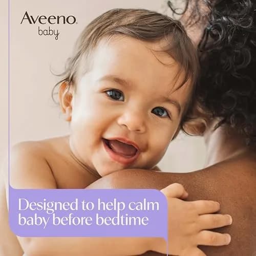 Aveeno Baby Calming Comfort Bath & Lotion Set, 2 Items | Soothing Lavender & Vanilla for Sensitive, Dry Skin thumbnail 2