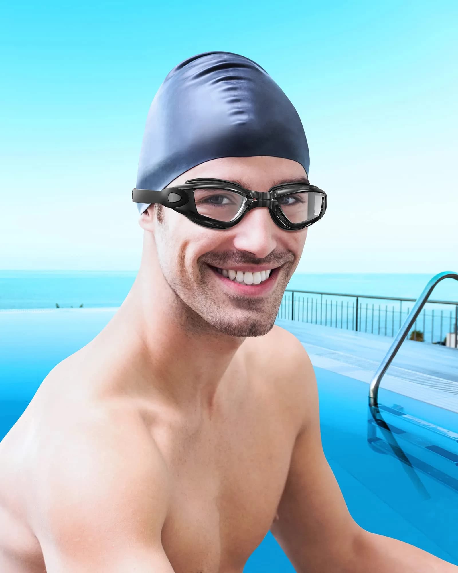 Aegend Swim Goggles, No Leaking Full Protection Adult Youth | Anti-Fog UV Protection - view 8