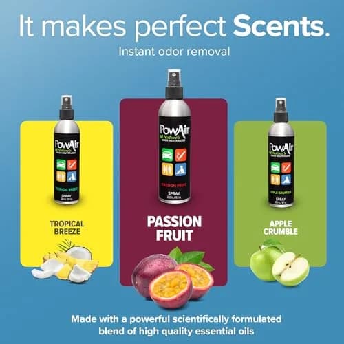 PowAir Spray Passion Fruit Odor Neutralizer 8 oz | Fast Acting, Essential Oil-Based Freshness thumbnail 4