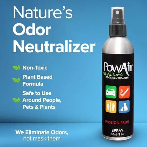 PowAir Spray Passion Fruit Odor Neutralizer 8 oz | Fast Acting, Essential Oil-Based Freshness thumbnail 2