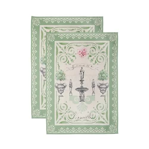 Maison d' Hermine Kitchen Towels Set of 2 | 100% Cotton, 27.50" x 20" | European Design thumbnail 1