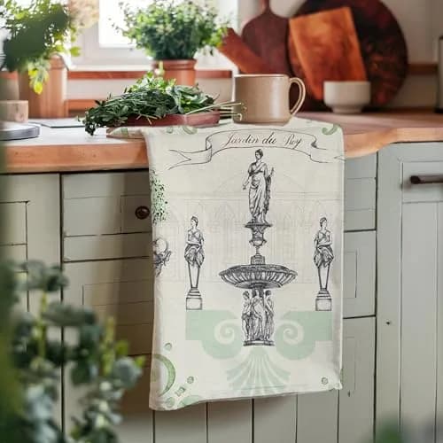 Maison d' Hermine Kitchen Towels Set of 2 | 100% Cotton, 27.50" x 20" | European Design thumbnail 8
