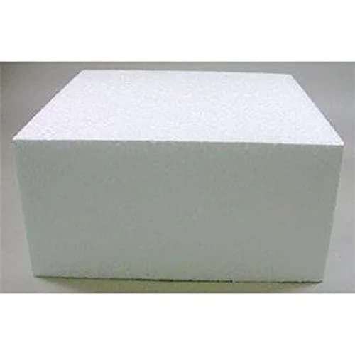 Oasis Supply Dummy Square Cake 10" x 10" x 3" | White Baking Pan Oven Safe thumbnail 3
