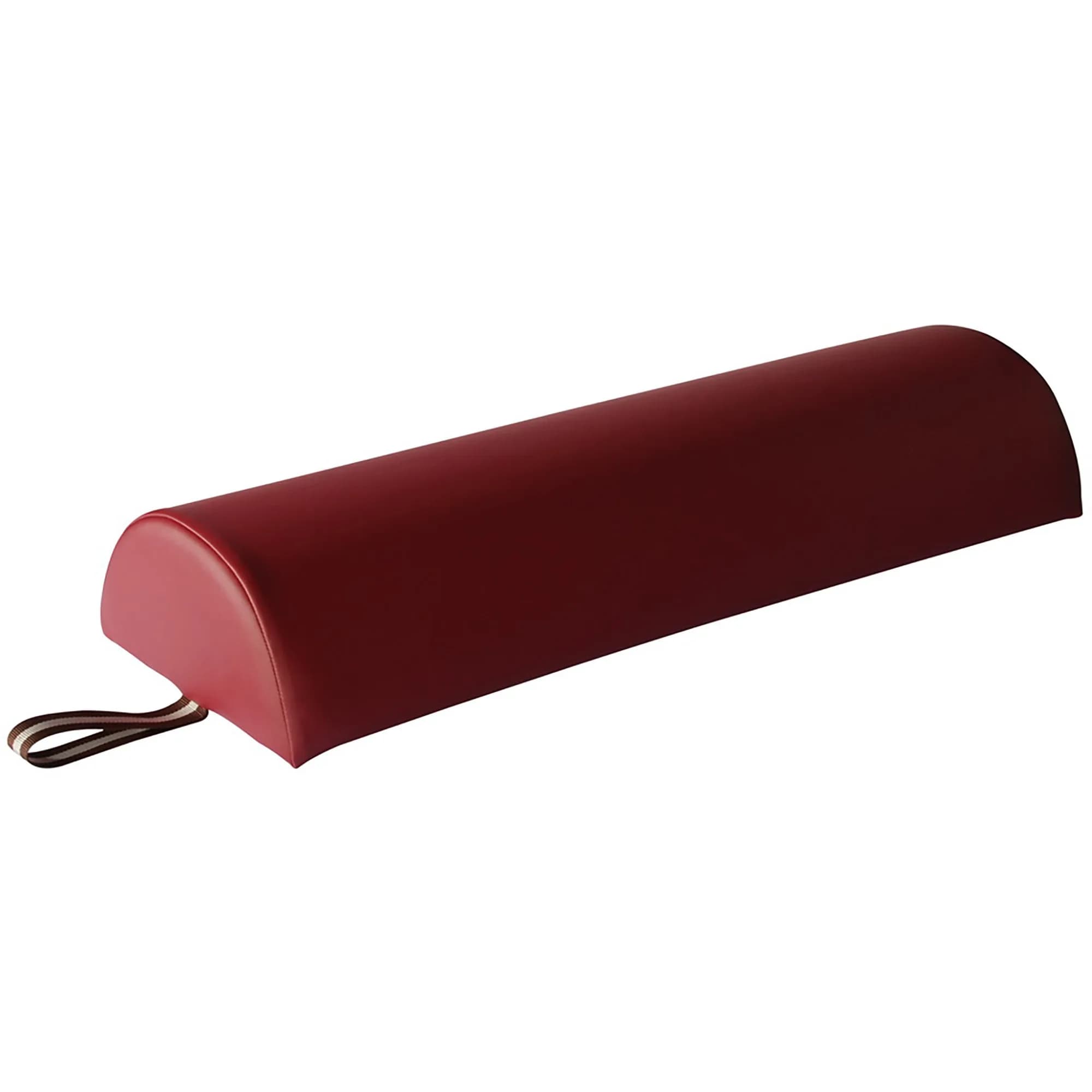Master Massage Semi-Round Bolster, Burgundy Red | 6 Inch Support Cushion for Spa & Salon - main product image