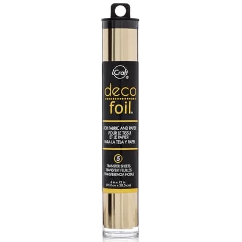 iCraft Deco Foil Transfer Sheets Champagne 15.2 cm x 30.5 cm (6" x 12") | Acid-Free Foil for Crafts thumbnail 1