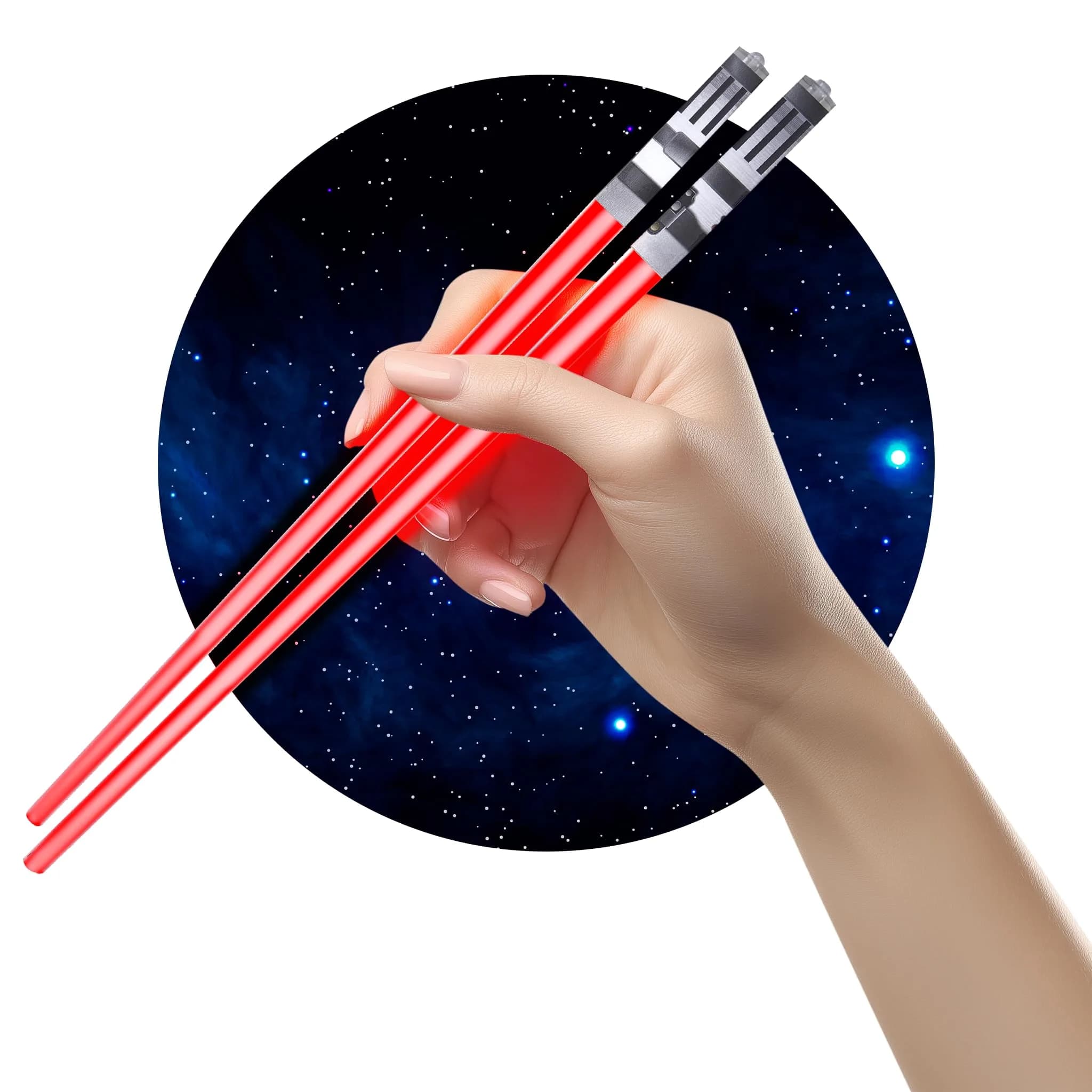 ChopSabers Red Lightsaber LED Chopsticks (1 Pair) | Light Up Your Mealtime!
