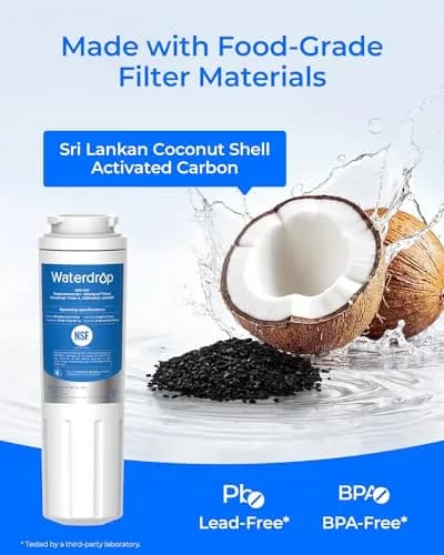 Waterdrop EDR4RXD1 Water Filter Replacement for EveryDrop® Filter 4, 3 Pack | NSF 42 & 372 Certified for Chlorine, Taste, Odor Reduction thumbnail 6