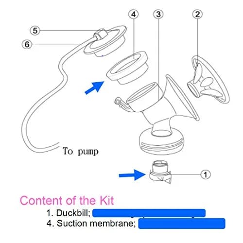 Maymom Replacement Diaphragm & Valve for Philips Avent Comfort Breast Pumps | 2 Diaphragms, 2 Valves thumbnail 3