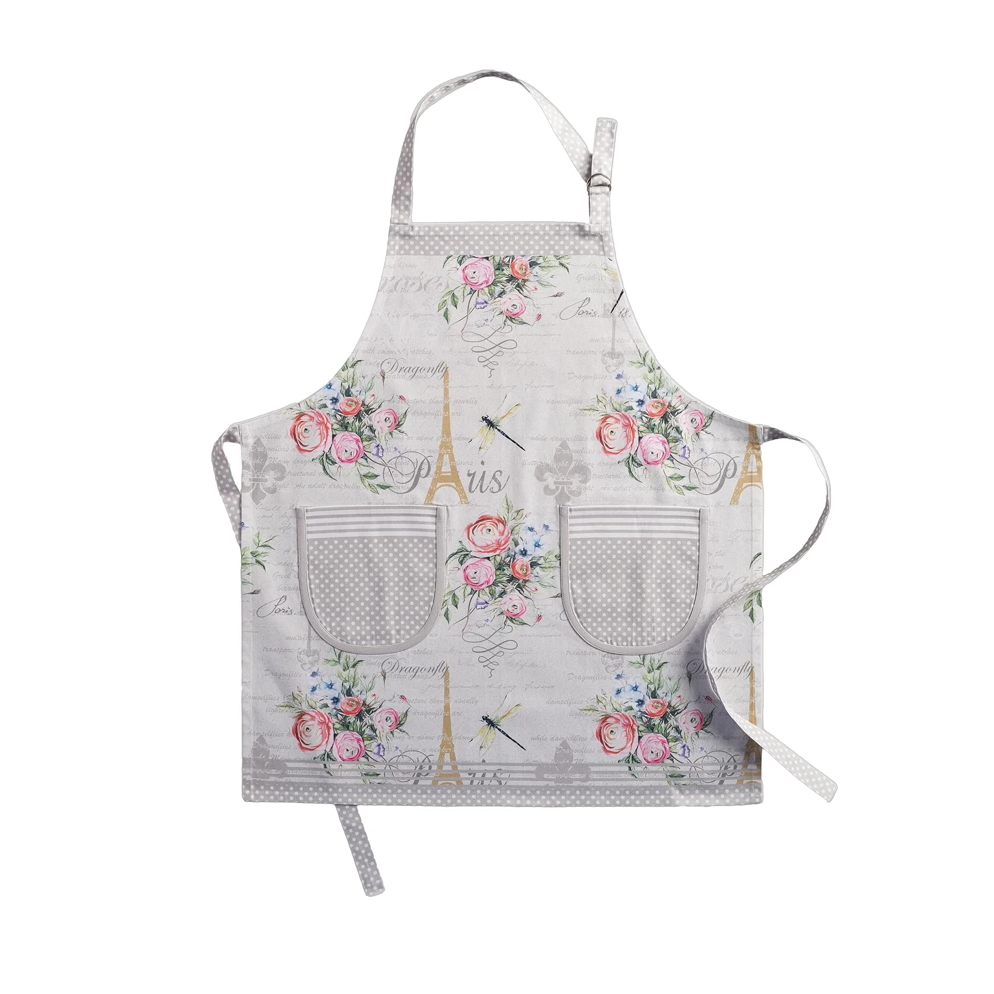 Maison d' Hermine Aprons for women with Pocket 100% Cotton | Stylish European Design, Full Coverage