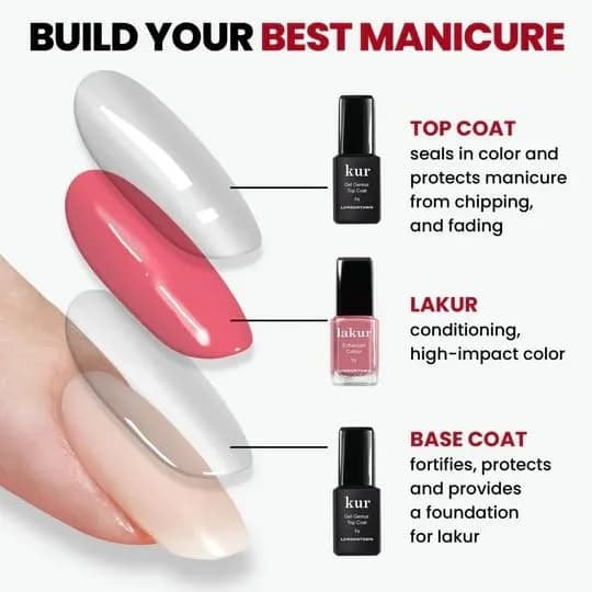 LONDONTOWN kur Gel Genius Top Coat & Base Coat 0.4 Fl Oz | Ultra-Glossy, Quick Dry, Sunlight Cured thumbnail 15