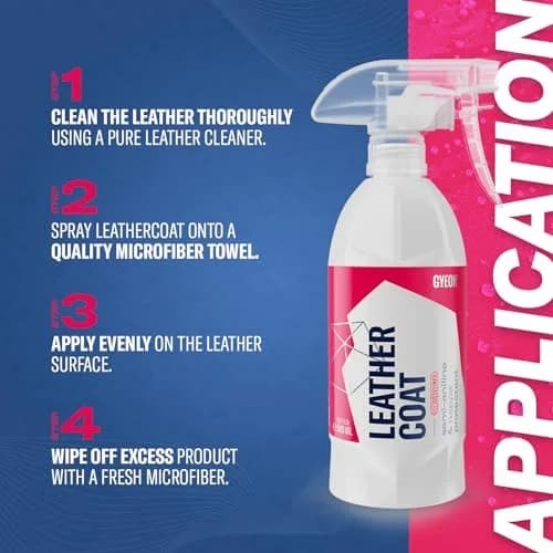 Gyeon Leather Shield Ceramic Leather Coating 120ml (4 Fl Oz) | Repels Liquids, Resists Stains, Protects Against UV thumbnail 4