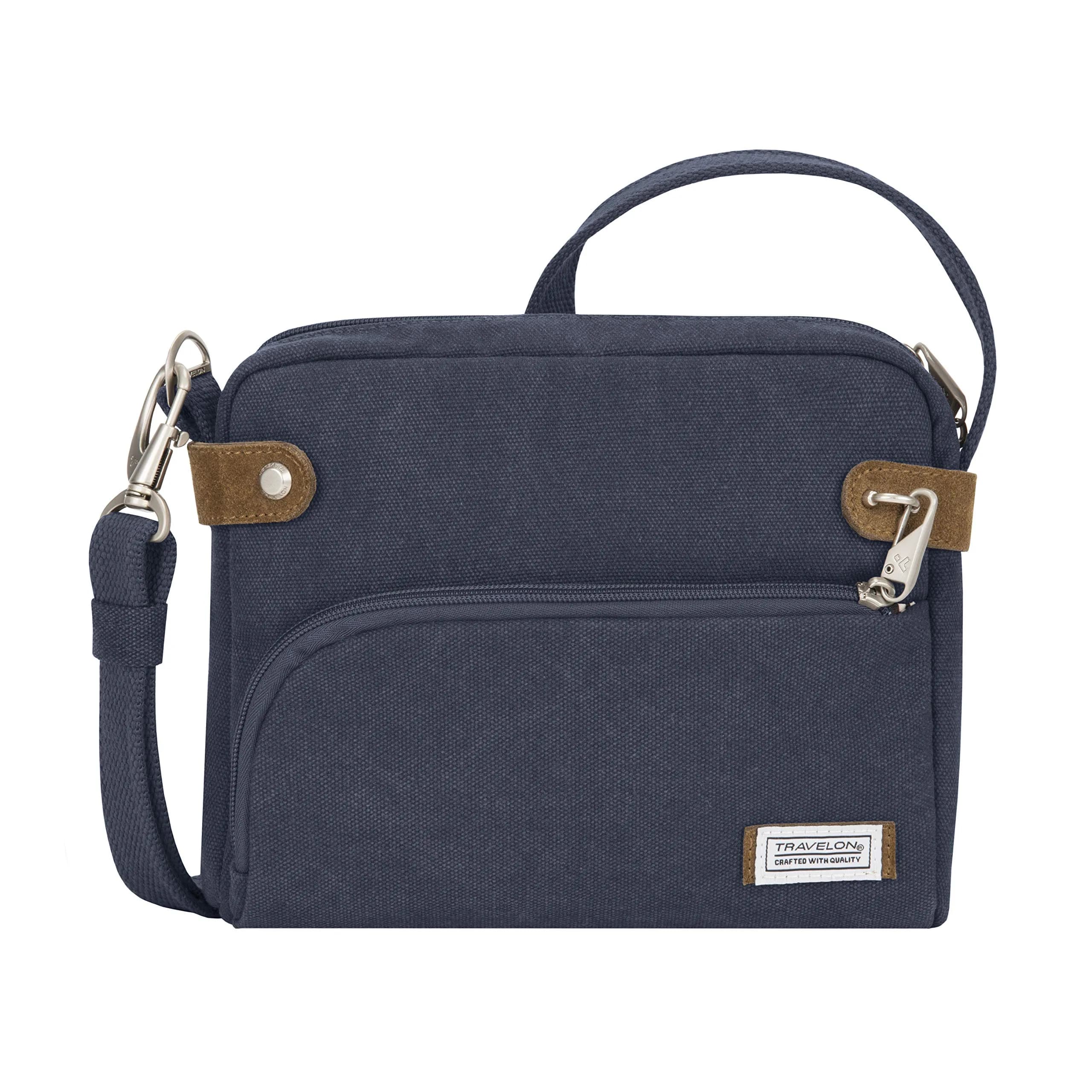 Travelon Anti-Theft Heritage Crossbody Bag Blue 24cm (9.5"W x 8"H x 2.5"D) | Secure & Stylish Travel Companion - main product image
