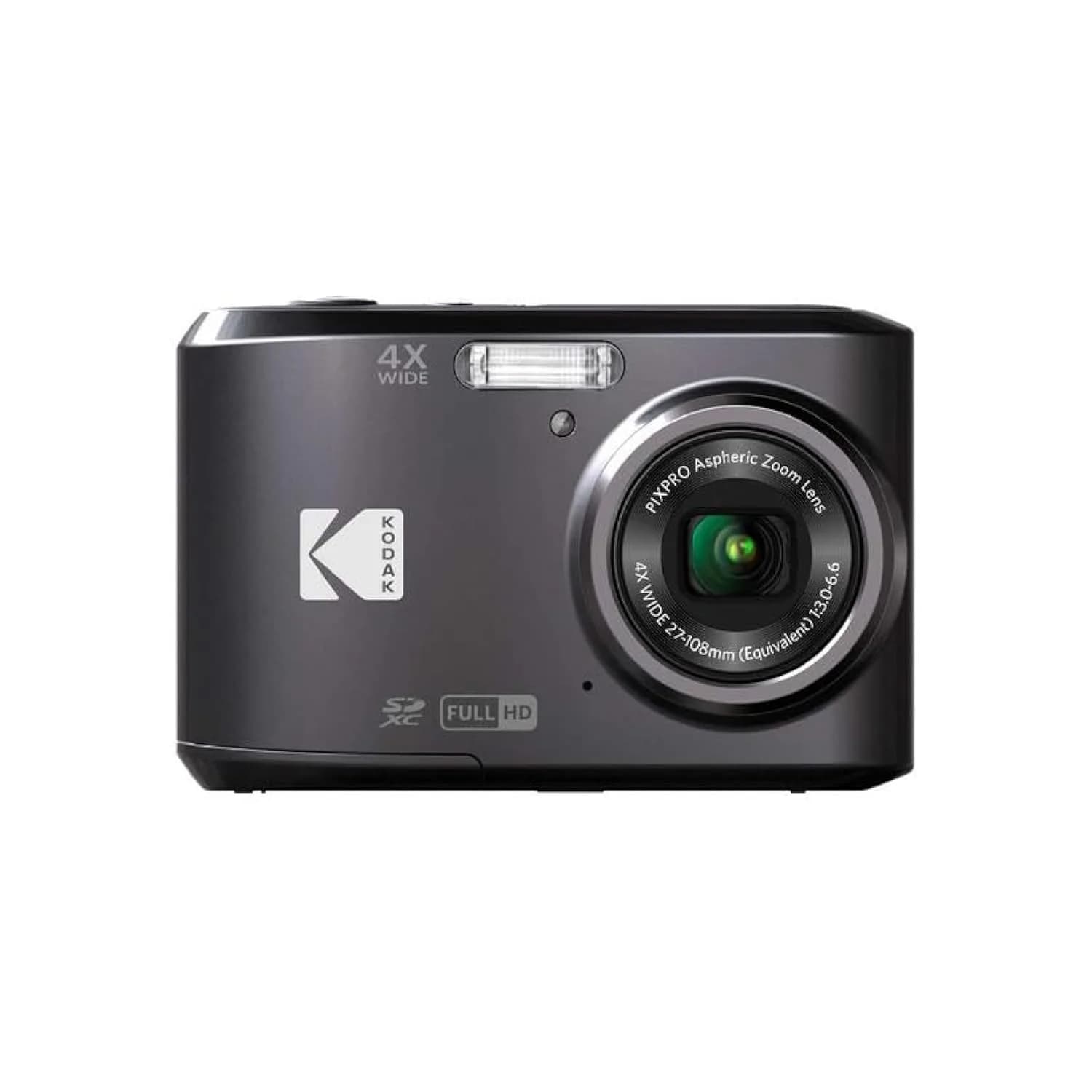 Kodak PIXPRO FZ43-BK 16MP Digital Camera 27mm Wide Angle | 4X Optical Zoom — Black