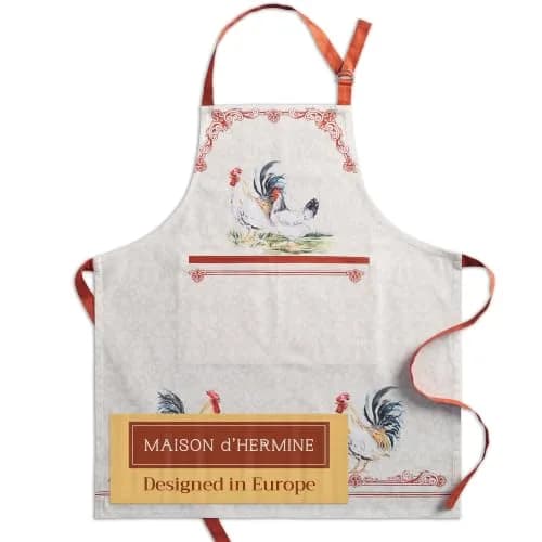 Maison d' Hermine Aprons for women with Pocket 100% Cotton | Stylish European Motifs (70-120 chars) thumbnail 1